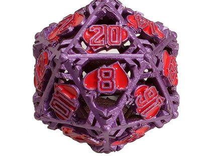 Gamers Guild AZ Let's Play Games LPG Dice: Heart RPG Set - Purple/Red (Pre-Order) AGD
