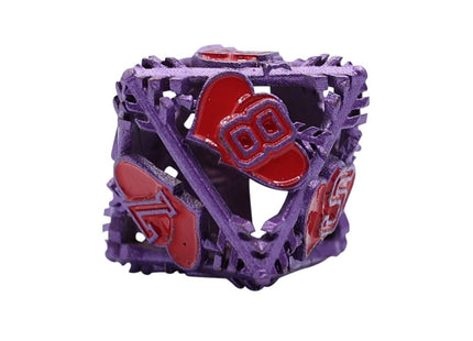 Gamers Guild AZ Let's Play Games LPG Dice: Heart RPG Set - Purple/Red (Pre-Order) AGD