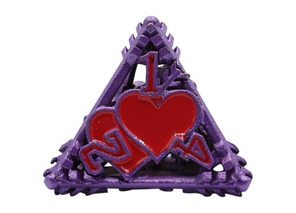 Gamers Guild AZ Let's Play Games LPG Dice: Heart RPG Set - Purple/Red (Pre-Order) AGD