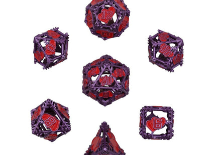 Gamers Guild AZ Let's Play Games LPG Dice: Heart RPG Set - Purple/Red (Pre-Order) AGD