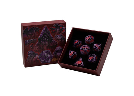 Gamers Guild AZ Let's Play Games LPG Dice: Heart RPG Set - Purple/Red (Pre-Order) AGD