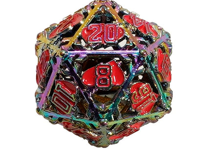 Gamers Guild AZ Let's Play Games LPG Dice: Heart RPG Set - Rainbow/Red (Pre-Order) AGD