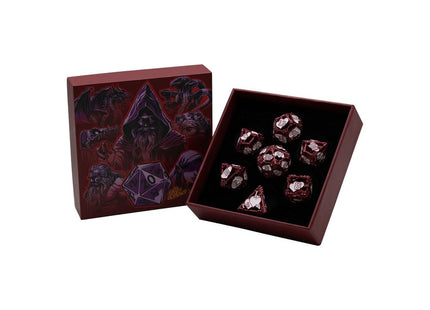 Gamers Guild AZ Let's Play Games LPG Dice: Heart RPG Set -Red/White (Pre-Order) AGD