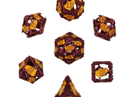 Gamers Guild AZ Let's Play Games LPG Dice: Heart RPG Set - Red/Yellow (Pre-Order) AGD