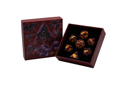 Gamers Guild AZ Let's Play Games LPG Dice: Heart RPG Set - Red/Yellow (Pre-Order) AGD