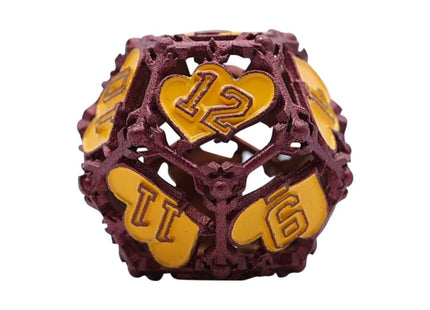Gamers Guild AZ Let's Play Games LPG Dice: Heart RPG Set - Red/Yellow (Pre-Order) AGD