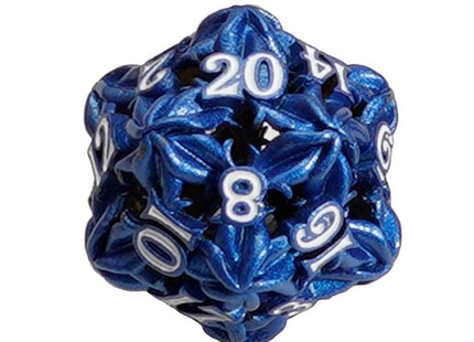 Gamers Guild AZ Let's Play Games LPG Dice: Leaf RPG Set - Blue/White (Pre-Order) AGD