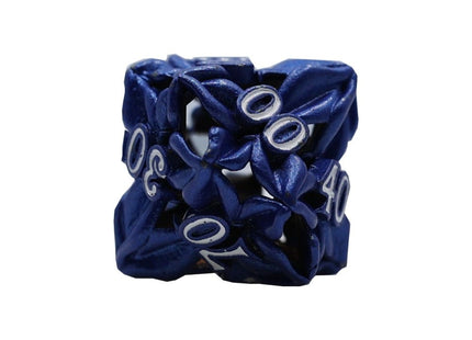 Gamers Guild AZ Let's Play Games LPG Dice: Leaf RPG Set - Blue/White (Pre-Order) AGD