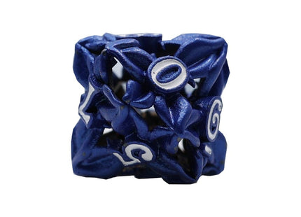 Gamers Guild AZ Let's Play Games LPG Dice: Leaf RPG Set - Blue/White (Pre-Order) AGD