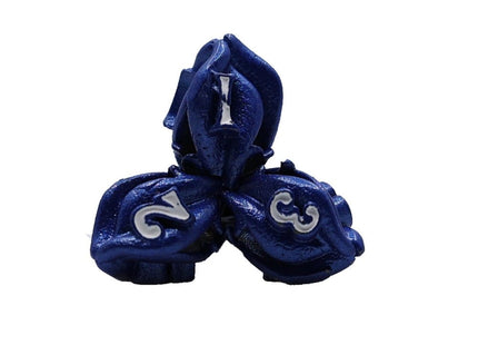 Gamers Guild AZ Let's Play Games LPG Dice: Leaf RPG Set - Blue/White (Pre-Order) AGD