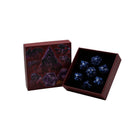 Gamers Guild AZ Let's Play Games LPG Dice: Leaf RPG Set - Blue/White (Pre-Order) AGD