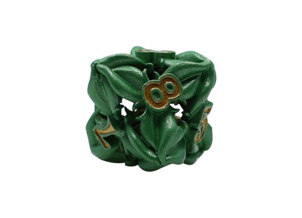 Gamers Guild AZ Let's Play Games LPG Dice: Leaf RPG Set - Green/Gold (Pre-Order) AGD