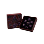 Gamers Guild AZ Let's Play Games LPG Dice: Leaf RPG Set - Purple/Gold (Pre-Order) AGD