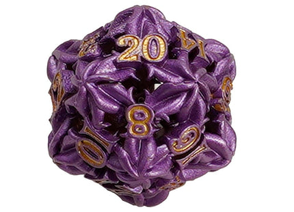 Gamers Guild AZ Let's Play Games LPG Dice: Leaf RPG Set - Purple/Gold (Pre-Order) AGD