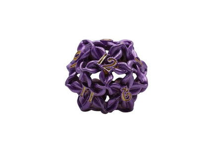 Gamers Guild AZ Let's Play Games LPG Dice: Leaf RPG Set - Purple/Gold (Pre-Order) AGD