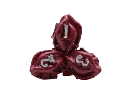 Gamers Guild AZ Let's Play Games LPG Dice: Leaf RPG Set - Red/White (Pre-Order) AGD