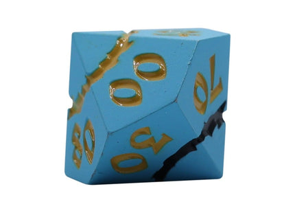 Gamers Guild AZ Let's Play Games LPG Dice: Mage RPG Set - Aqua/Gold (Pre-Order) AGD