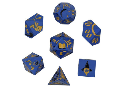 Gamers Guild AZ Let's Play Games LPG Dice: Mage RPG Set - Blue/Gold (Pre-Order) AGD