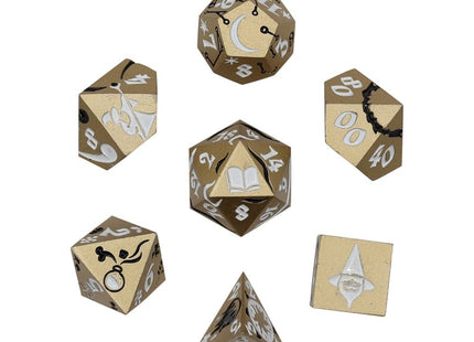 Gamers Guild AZ Let's Play Games LPG Dice: Mage RPG Set - Gold/White (Pre-Order) AGD