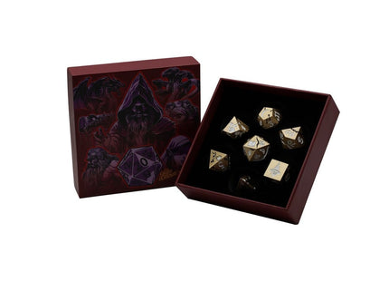 Gamers Guild AZ Let's Play Games LPG Dice: Mage RPG Set - Gold/White (Pre-Order) AGD