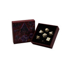 Gamers Guild AZ Let's Play Games LPG Dice: Mage RPG Set - Gold/White (Pre-Order) AGD