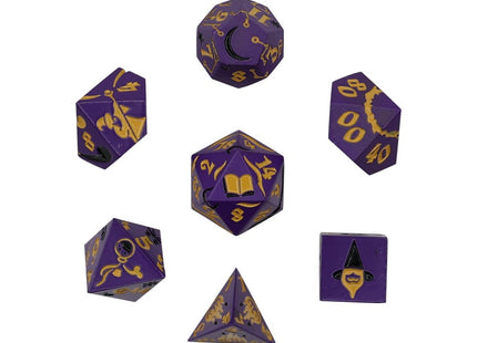 Gamers Guild AZ Let's Play Games LPG Dice: Mage RPG Set - Purple/Gold (Pre-Order) AGD