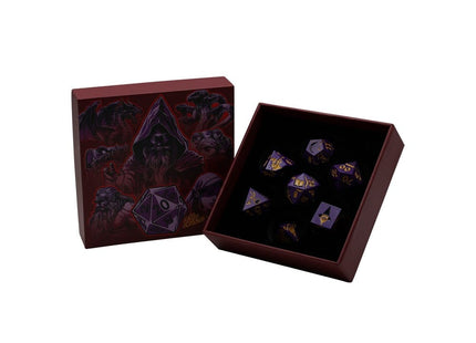 Gamers Guild AZ Let's Play Games LPG Dice: Mage RPG Set - Purple/Gold (Pre-Order) AGD