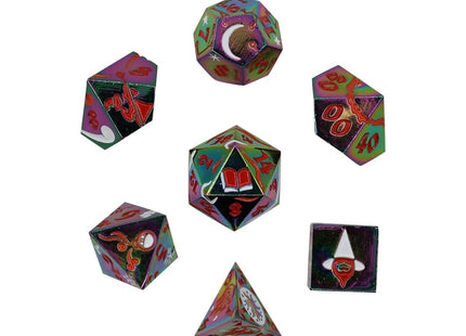 Gamers Guild AZ Let's Play Games LPG Dice: Mage RPG Set - Rainbow/Red (Pre-Order) AGD