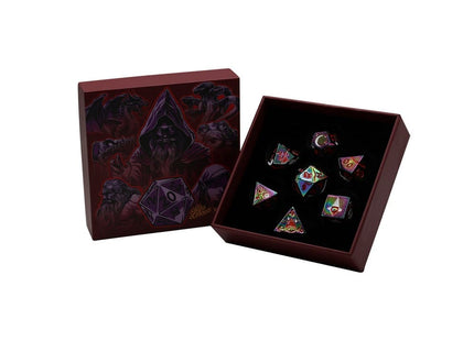 Gamers Guild AZ Let's Play Games LPG Dice: Mage RPG Set - Rainbow/Red (Pre-Order) AGD