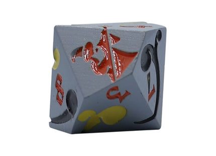 Gamers Guild AZ Let's Play Games LPG Dice: Mage RPG Set - Silver/Orange (Pre-Order) AGD