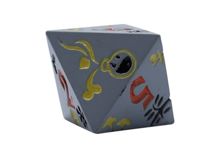 Gamers Guild AZ Let's Play Games LPG Dice: Mage RPG Set - Silver/Orange (Pre-Order) AGD