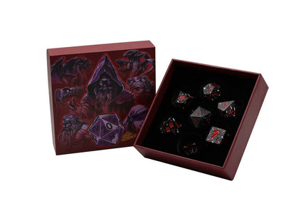 Gamers Guild AZ Let's Play Games LPG Dice: Rogue RPG Set - Black/Red (Pre-Order) AGD
