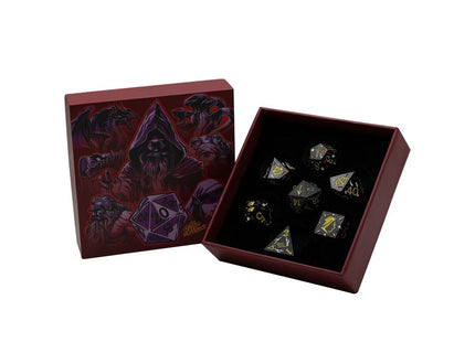 Gamers Guild AZ Let's Play Games LPG Dice: Rogue RPG Set - Black/Yellow (Pre-Order) AGD