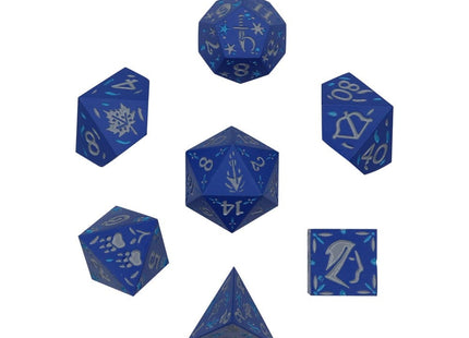 Gamers Guild AZ Let's Play Games LPG Dice: Rogue RPG Set - Blue/Silver (Pre-Order) AGD