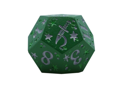 Gamers Guild AZ Let's Play Games LPG Dice: Rogue RPG Set - Green/Silver (Pre-Order) AGD
