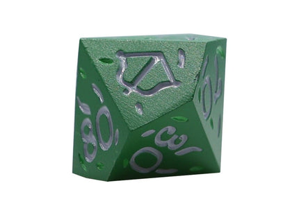 Gamers Guild AZ Let's Play Games LPG Dice: Rogue RPG Set - Green/Silver (Pre-Order) AGD