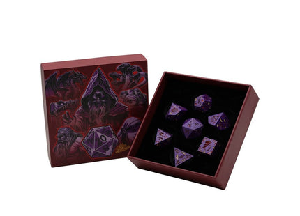 Gamers Guild AZ Let's Play Games LPG Dice: Rogue RPG Set - Purple/Red (Pre-Order) AGD