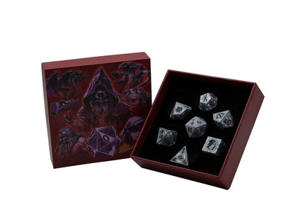 Gamers Guild AZ Let's Play Games LPG Dice: Rogue RPG Set - Silver/Black (Pre-Order) AGD