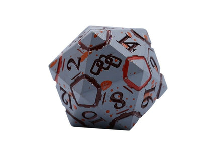 Gamers Guild AZ Let's Play Games LPG Dice: Warrior RPG Set - Bloodied Metal (Pre-Order) AGD