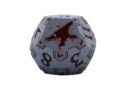 Gamers Guild AZ Let's Play Games LPG Dice: Warrior RPG Set - Bloodied Metal (Pre-Order) AGD
