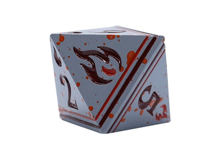Gamers Guild AZ Let's Play Games LPG Dice: Warrior RPG Set - Bloodied Metal (Pre-Order) AGD