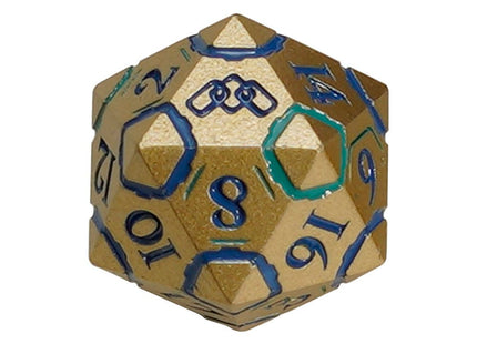 Gamers Guild AZ Let's Play Games LPG Dice: Warrior RPG Set - Gold/Blue (Pre-Order) AGD