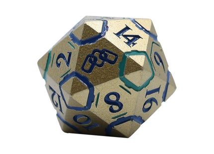 Gamers Guild AZ Let's Play Games LPG Dice: Warrior RPG Set - Gold/Blue (Pre-Order) AGD