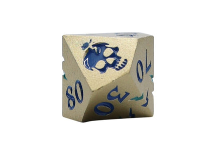 Gamers Guild AZ Let's Play Games LPG Dice: Warrior RPG Set - Gold/Blue (Pre-Order) AGD
