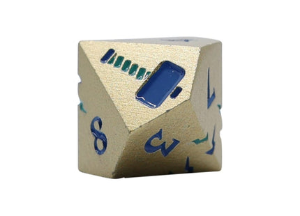 Gamers Guild AZ Let's Play Games LPG Dice: Warrior RPG Set - Gold/Blue (Pre-Order) AGD