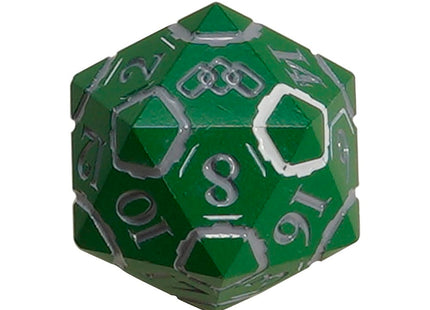 Gamers Guild AZ Let's Play Games LPG Dice: Warrior RPG Set - Green/Silver (Pre-Order) AGD