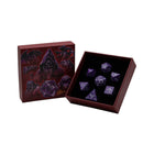 Gamers Guild AZ Let's Play Games LPG Dice: Warrior RPG Set - Purple/Silver (Pre-Order) AGD