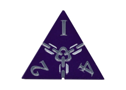 Gamers Guild AZ Let's Play Games LPG Dice: Warrior RPG Set - Purple/Silver (Pre-Order) AGD