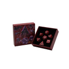 Gamers Guild AZ Let's Play Games LPG Dice: Warrior RPG Set - Red/Black (Pre-Order) AGD