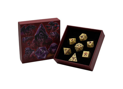 Gamers Guild AZ Let's Play Games LPG Dice: Warrior RPG Set - Yellow/Red (Pre-Order) AGD